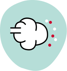 Unpleasant pest odor icon