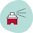 Resistant to pesticides spray can icon